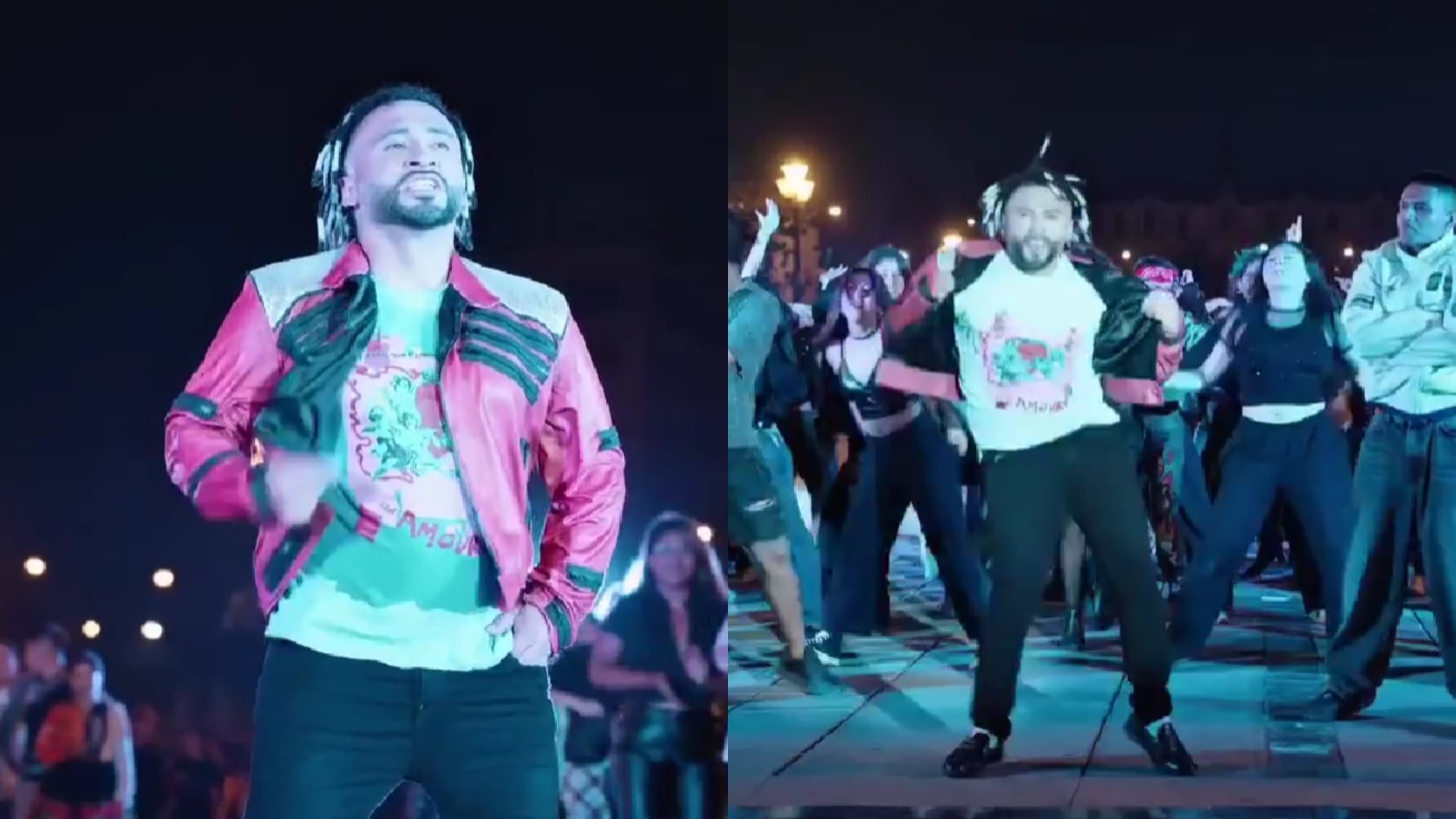 Zumba y más bailarines sorprenden con flashmob de Michael Jackson antes del estreno de la película en Perú