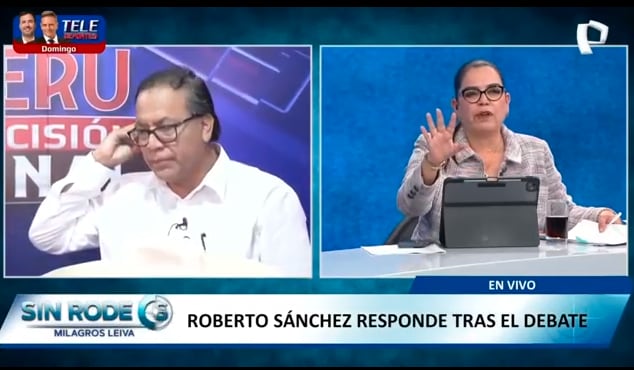 Roberto Sánchez corta entrevista en vivo con Milagros Leiva luego de confrontarla: “¡Uy, se corrió, se corrió!”