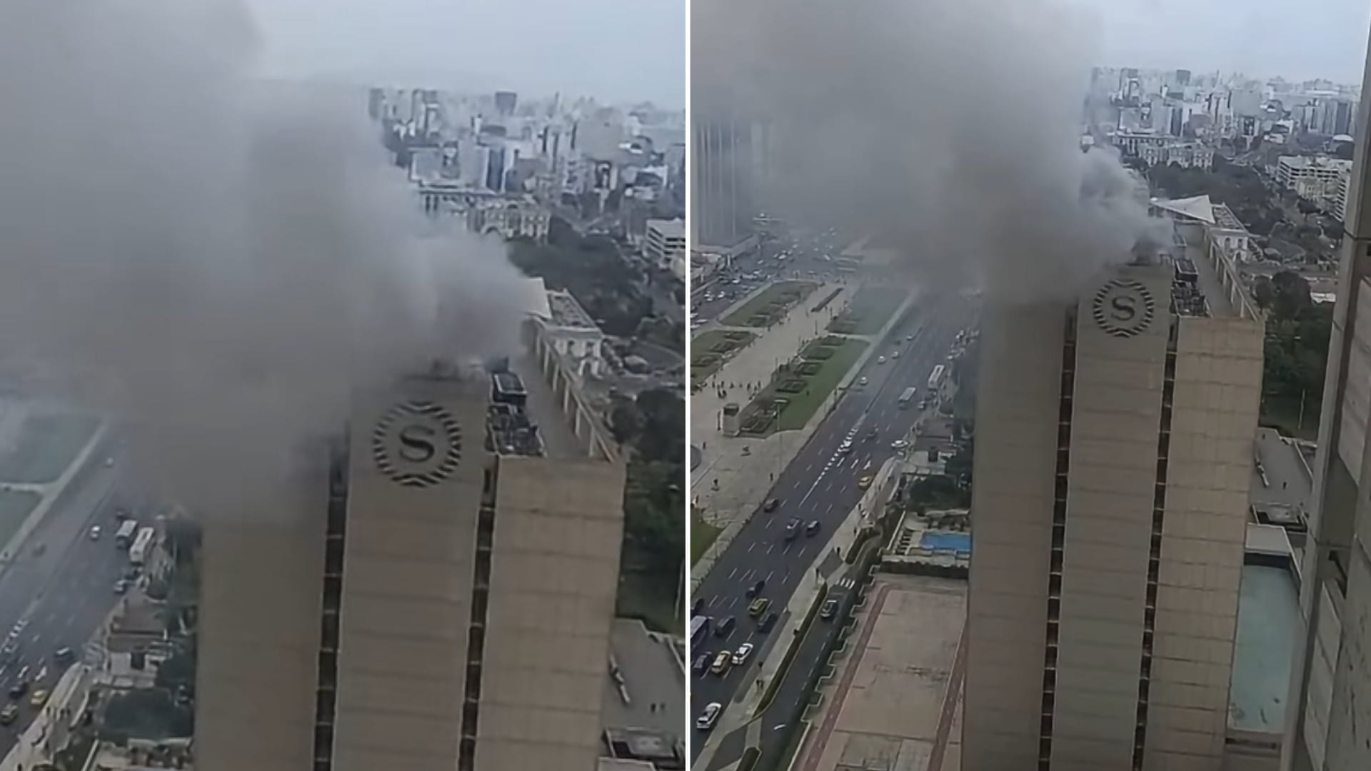 Hotel del Cercado de Lima registra incendio que moviliza a varias unidades de bomberos