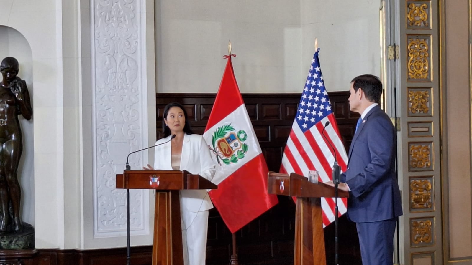 Marco Rubio en Perú EN VIVO: el secretario de Estado de EEUU se reunió con Keiko Fujimori en Palacio de Gobierno
