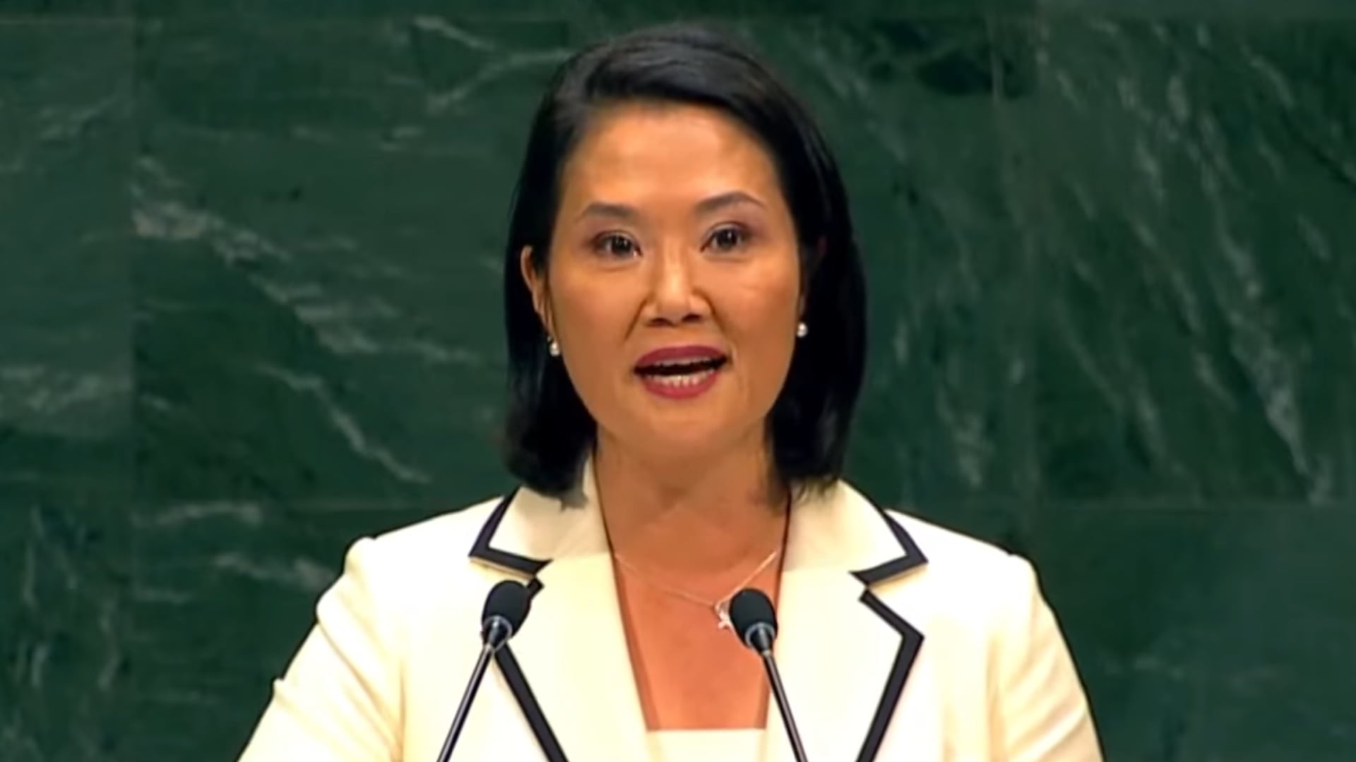 Ante la ONU, Keiko Fujimori atribuye la indisciplina escolar a una “agenda ideológica ajena” al Perú