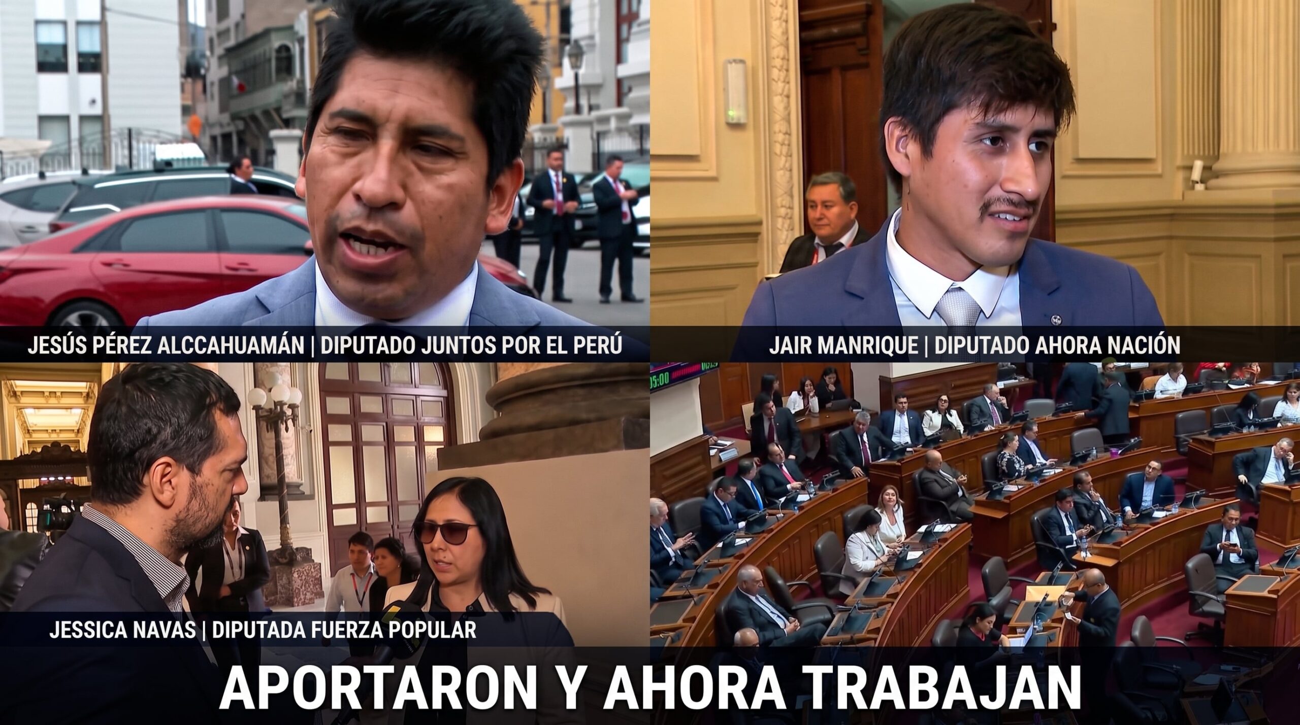 Diputados y senadores contrataron a sus aportantes de campaña con sueldos que llegan hasta más de S/14 mil